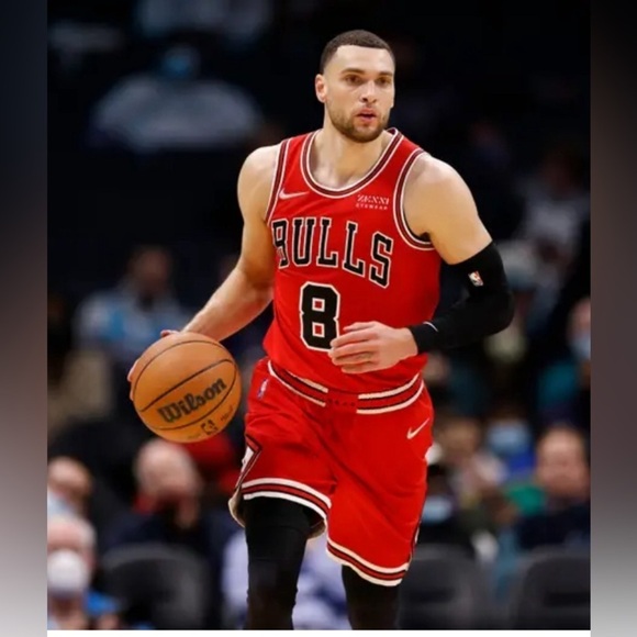 Zach LaVine Chicago Bulls Nike Swingman Basketball Jersey - Picture 12 of 12